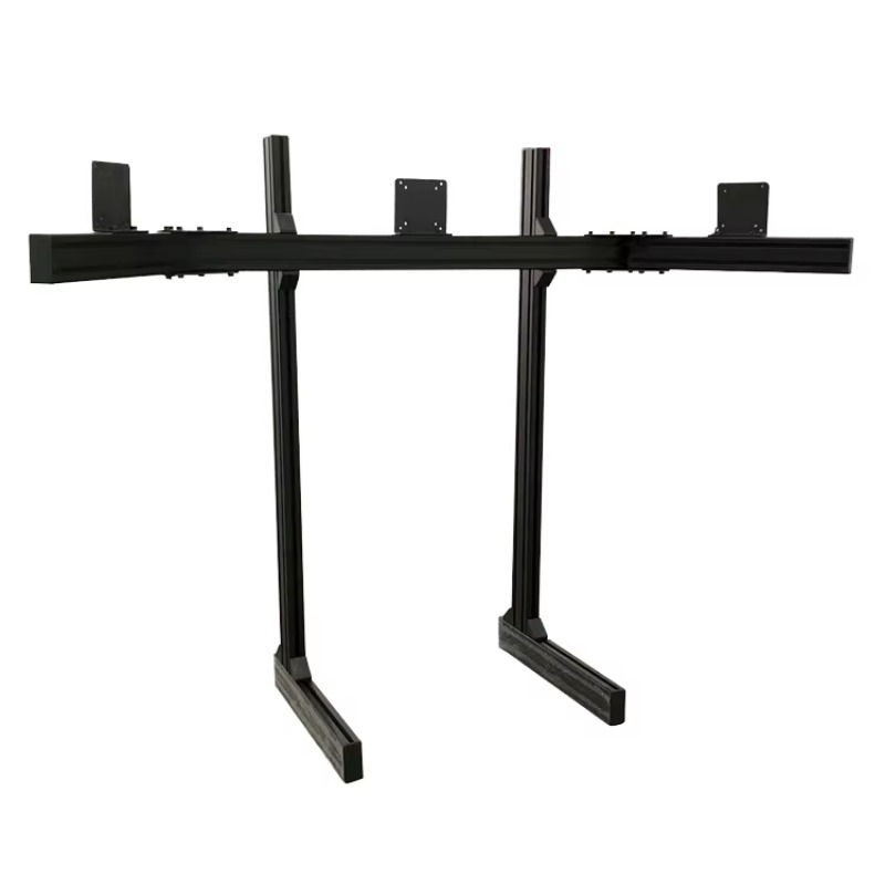 Triple Monitor Stand Sim Racing - Üçlü Ekranlı Yarış Simülatörü Monitör Tutucu,