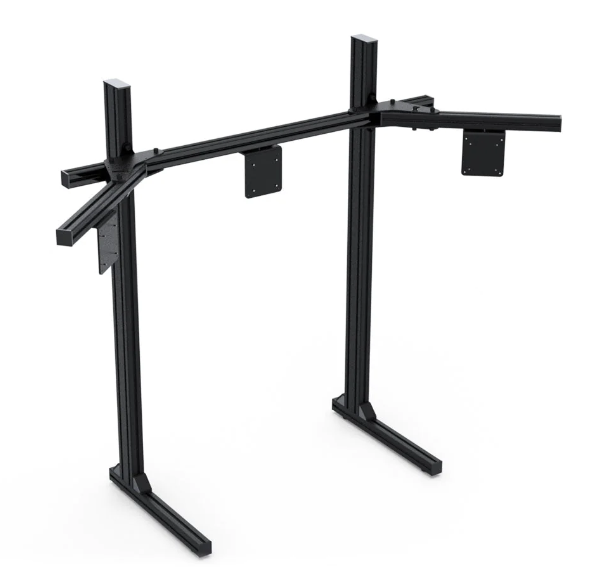 Triple Monitor Stand Sim Racing - 6063 Alüminyum Üçlü Ekran Yer Braketi,