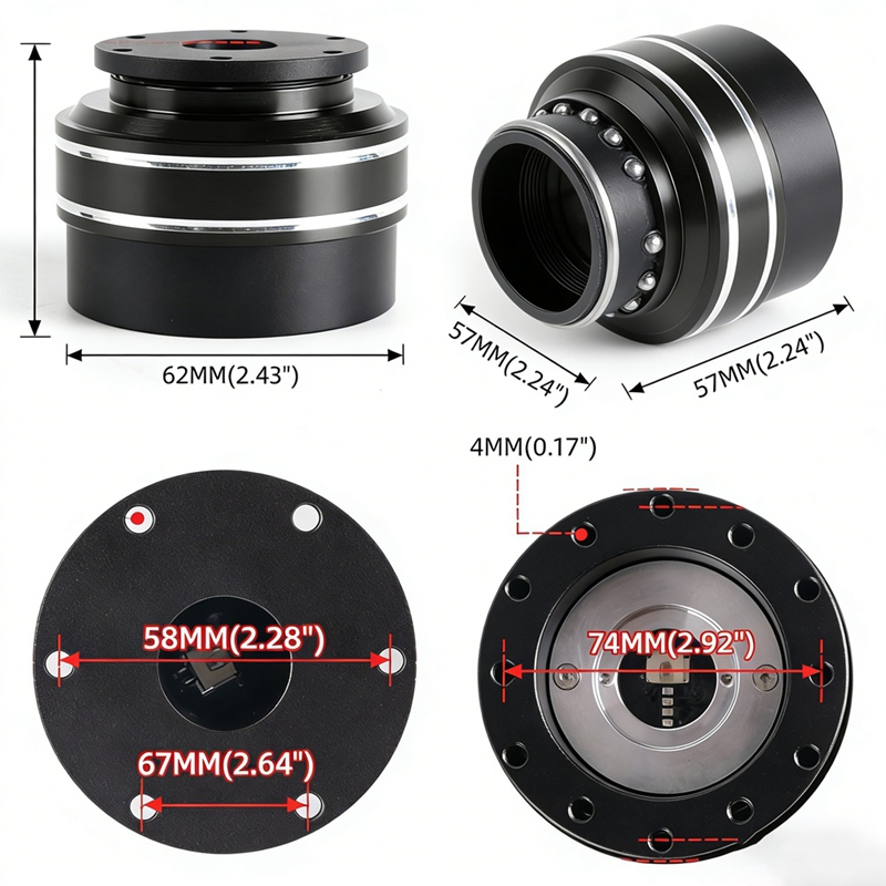 Racing Wheel Quick Release Hub 70Mm - Süper İndirim 6 Delikli Yarış Simülatörü