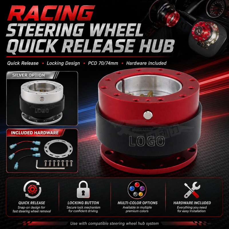 Evrensel Yarış Direksiyonu Hız - Racing Wheel Quick Release Hub 70Mm incelemesi ve fiyatı