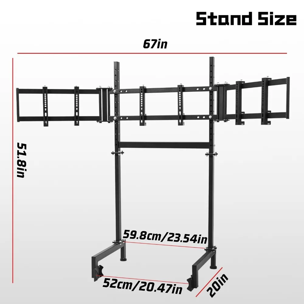 24-32 inç ekranlar için ayarla - Triple Monitor Stand Sim Racing incelemesi ve fiyatı