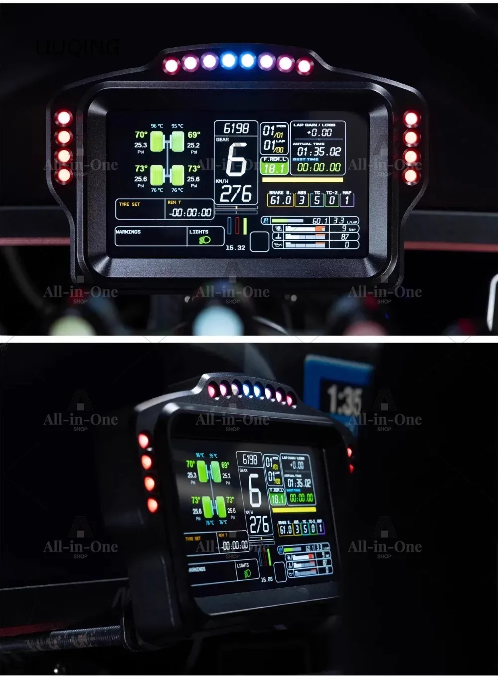 DV480 PRO DH480 PRO 5 inç Ekra - Sim Racing Dashboard Screen Display incelemesi ve fiyatı